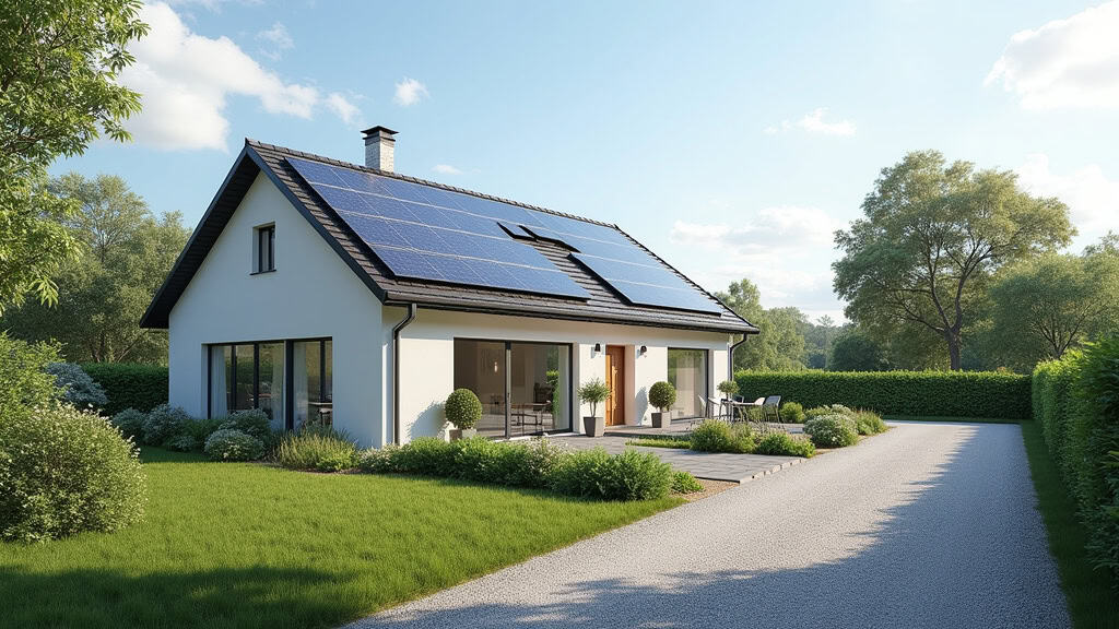 Borne de recharge associée à des panneaux solaires à La Farlède