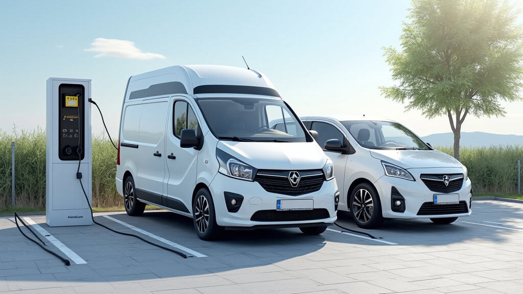 Borne de recharge double installée sur piédestal pour deux véhicules à Pont-de-Metz