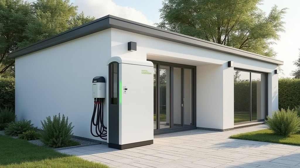 Borne de recharge électrique installée chez un particulier à Vernouillet