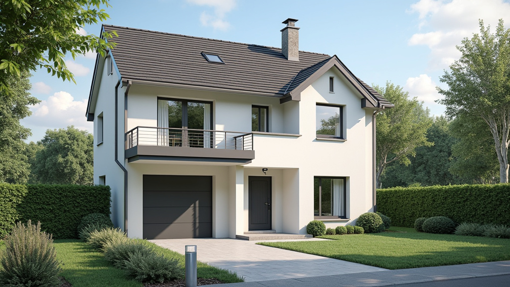 Borne de recharge électrique installée devant une maison à Ferques