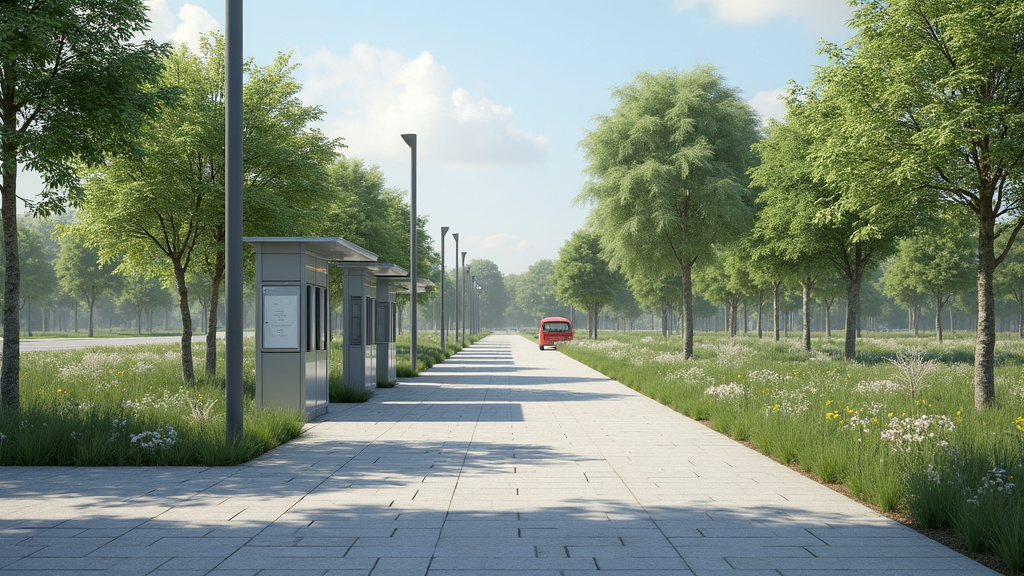 Borne de recharge électrique publique installée avenue des Granges Blanches à Saint-Just-la-Pendue