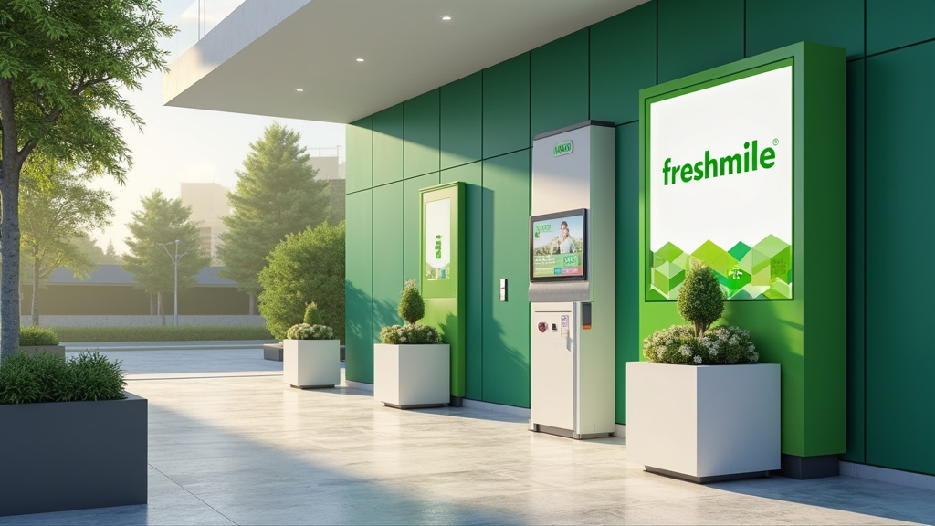 Borne de recharge Freshmile située rue de l