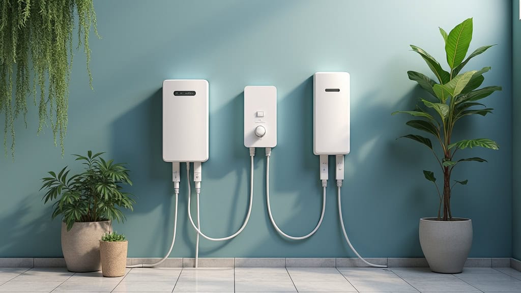 Borne de recharge installée à l