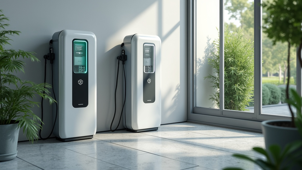 Borne de recharge installée à l