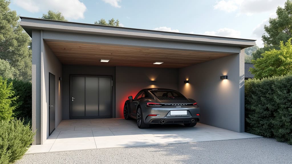 Borne de recharge installée dans un garage privé à Sevrier