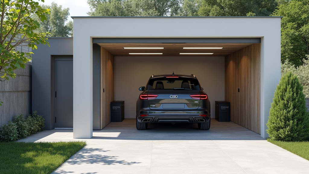 Borne de recharge installée dans un garage privé à Vesoul