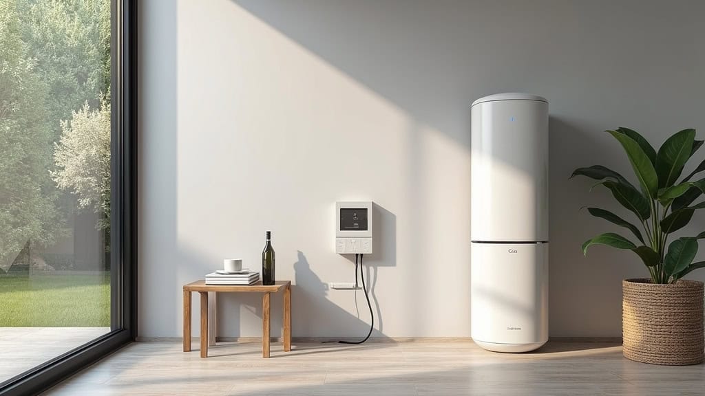 Borne de recharge installée dans une maison de location saisonnière à Nyons