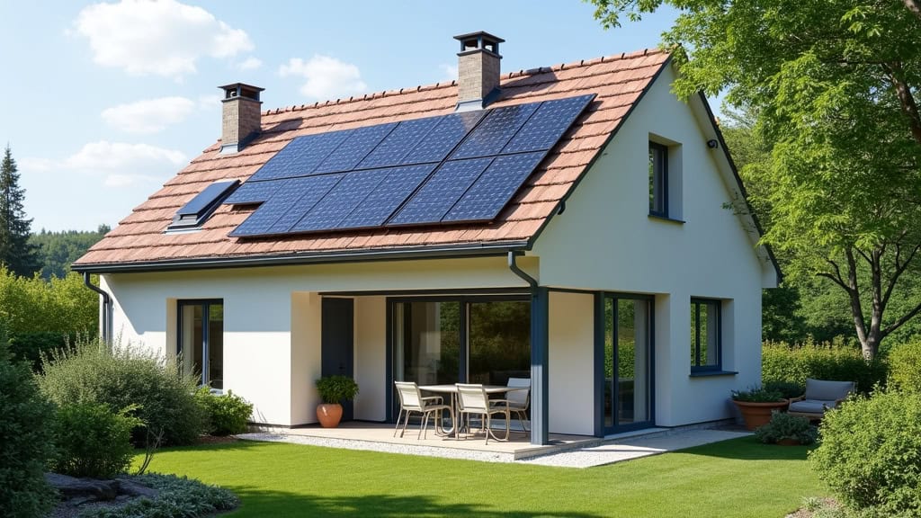 Borne de recharge installée devant une maison à Champagne-sur-Seine