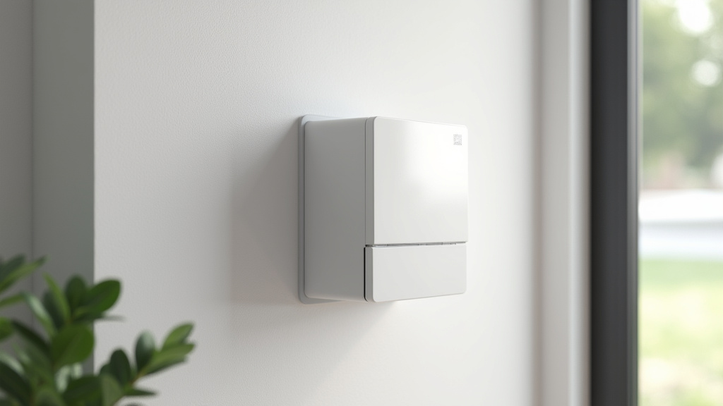 Borne de recharge murale installée à l