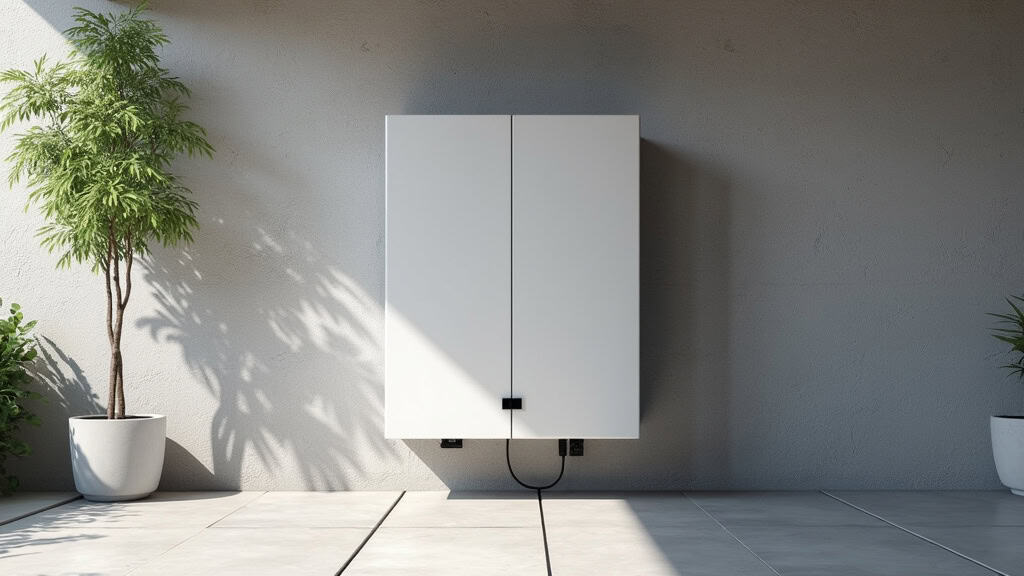 Borne de recharge murale installée dans un garage à Calais