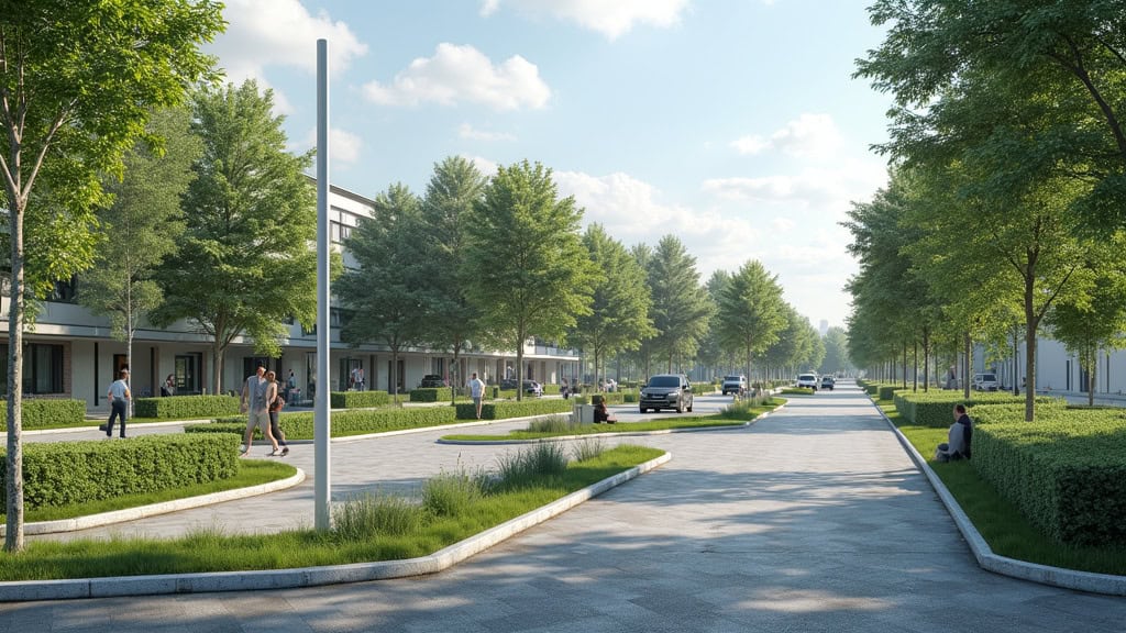 Borne de recharge publique Mobive située allée des Églantiers à Montardon