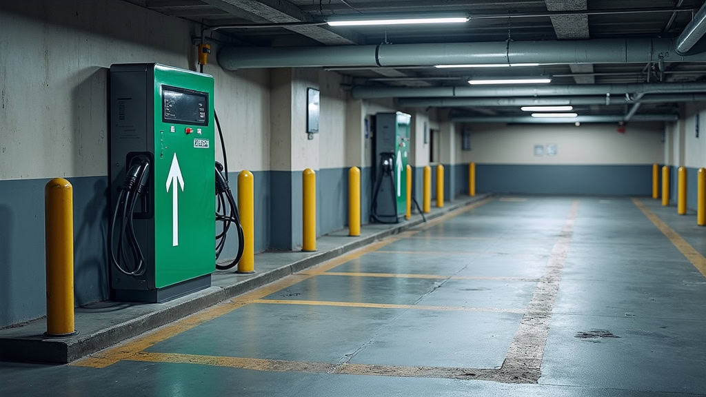 Borne de recharge publique SIEML au parking de l