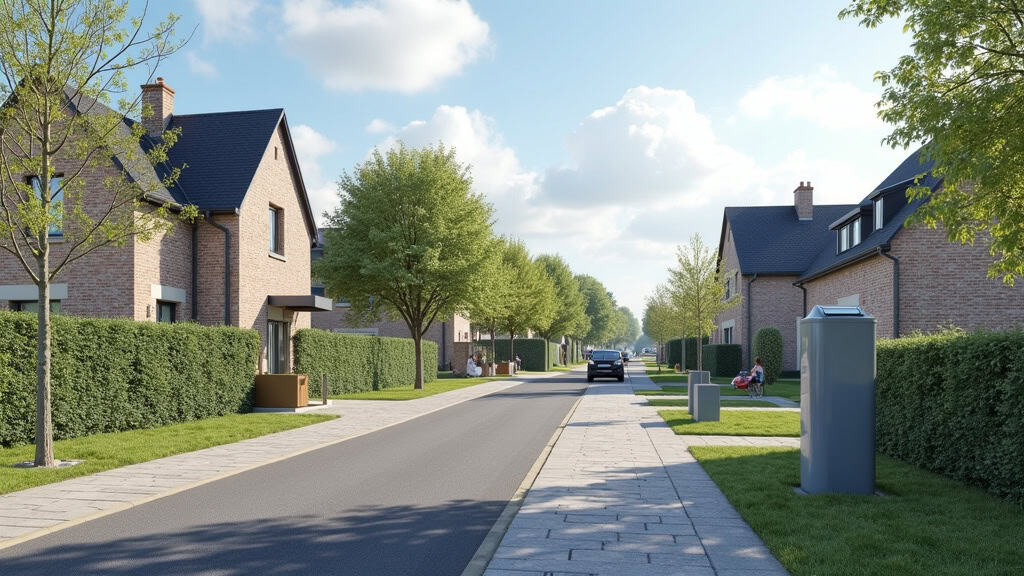 Borne de recharge publique située à Rives-du-Loir-en-Anjou, rue Bennefray