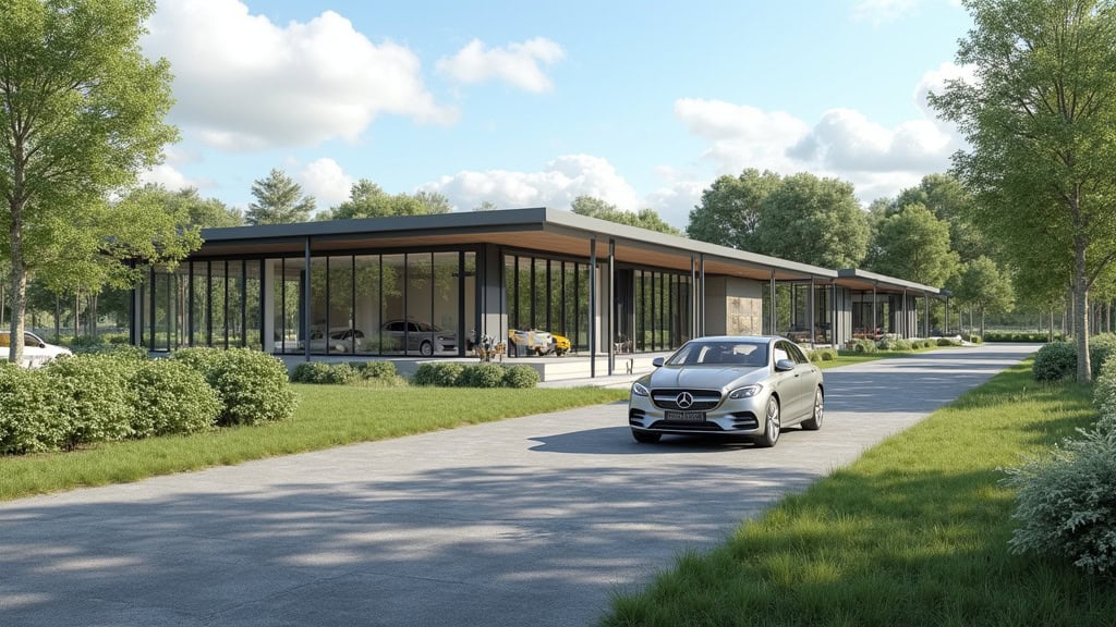 Borne de recharge publique située à Ytrac, Cantal