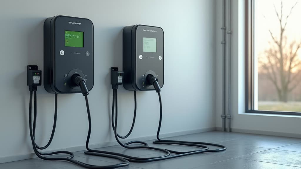 Borne de recharge raccordée au compteur électrique à Poix-du-Nord