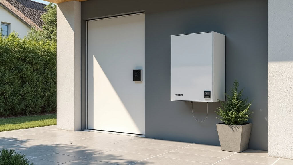 Borne de recharge Wallbox installée dans un garage à Pouilly-les-Nonains