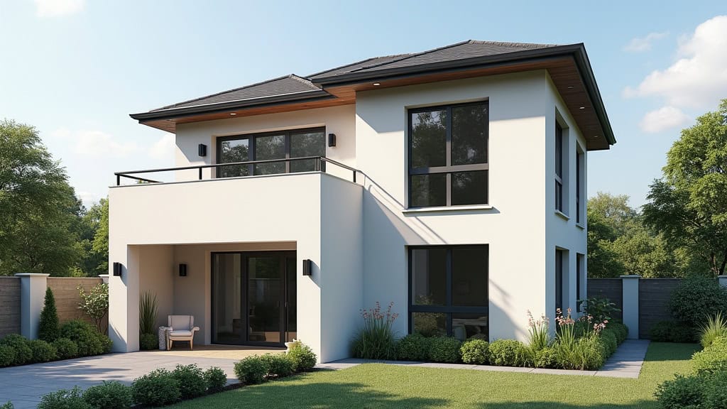 Borne électrique installée devant une maison à Thilay