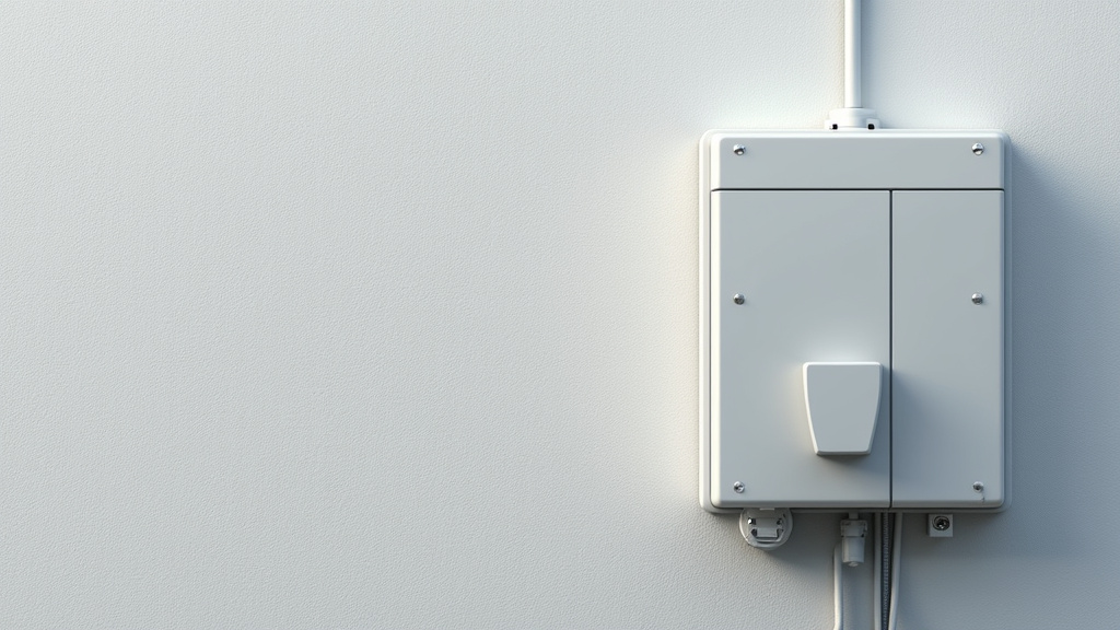 Borne électrique installée sur un mur extérieur à Fontanil-Cornillon