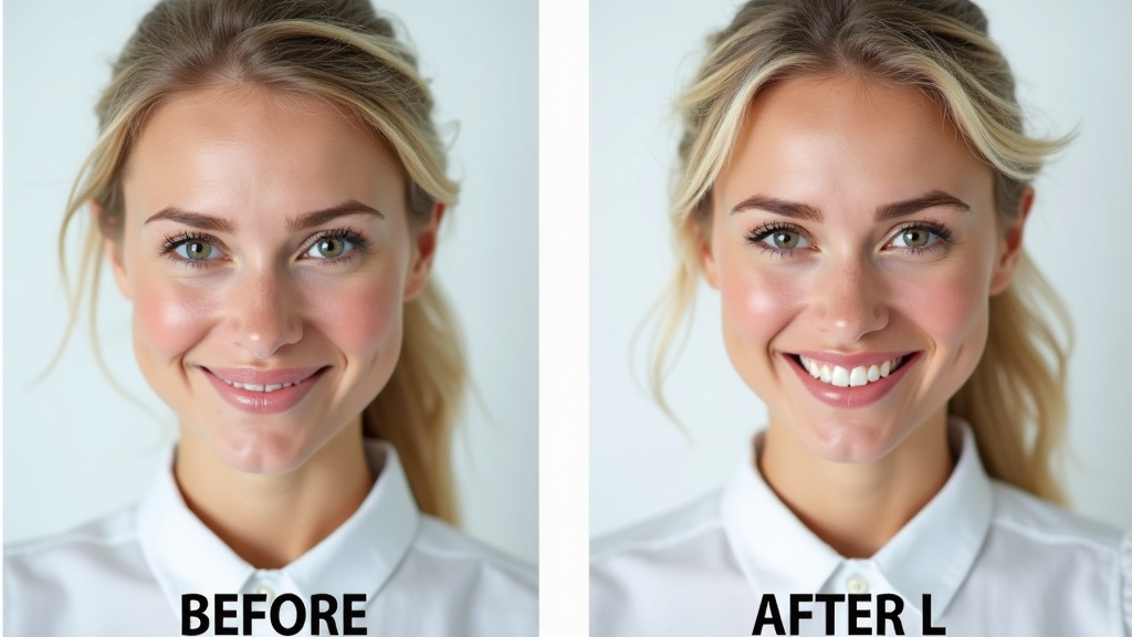 Comparaison avant et après l