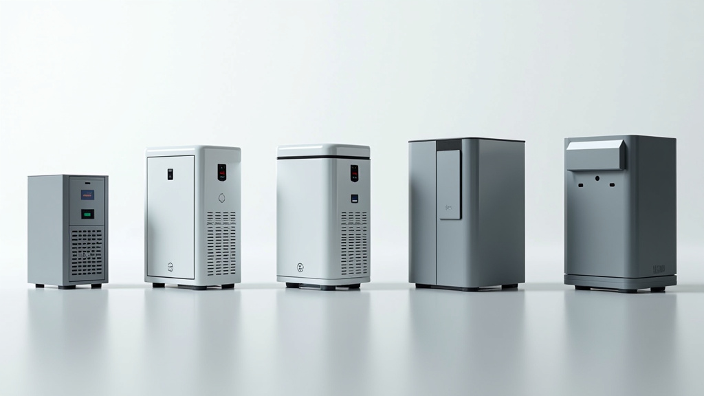 Comparaison visuelle des différents types de bornes de recharge électrique