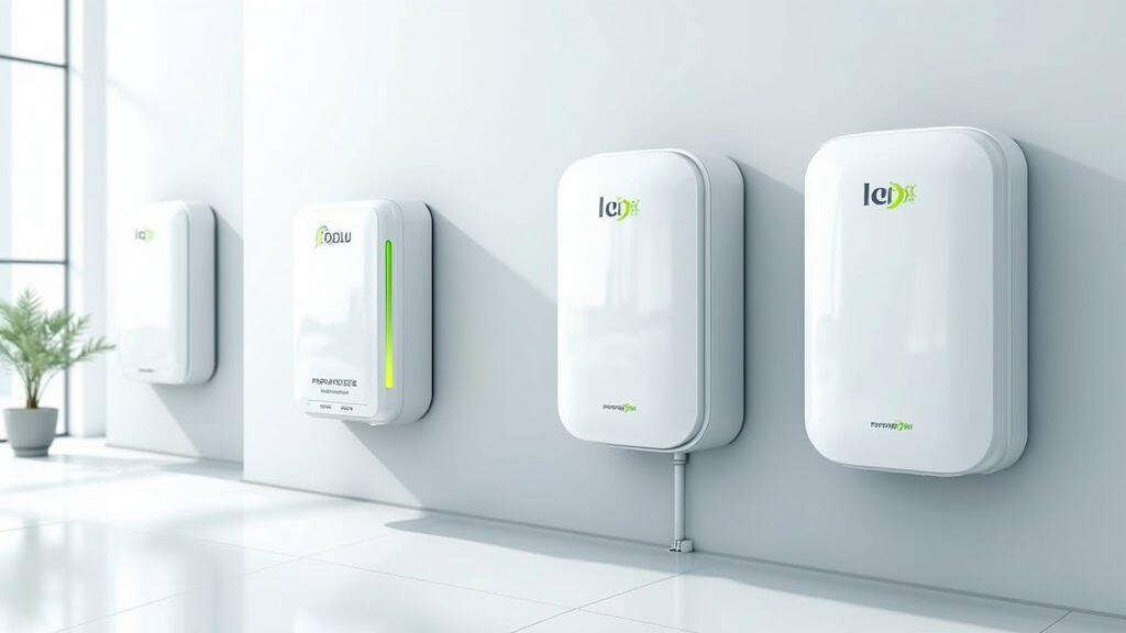 Comparaison visuelle des puissances de recharge : 3,7 kW, 7,4 kW, 11 kW, 22 kW