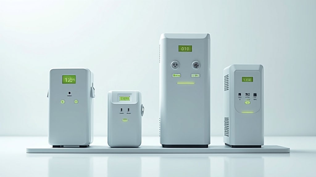 Comparatif visuel des différents types de bornes de recharge électrique