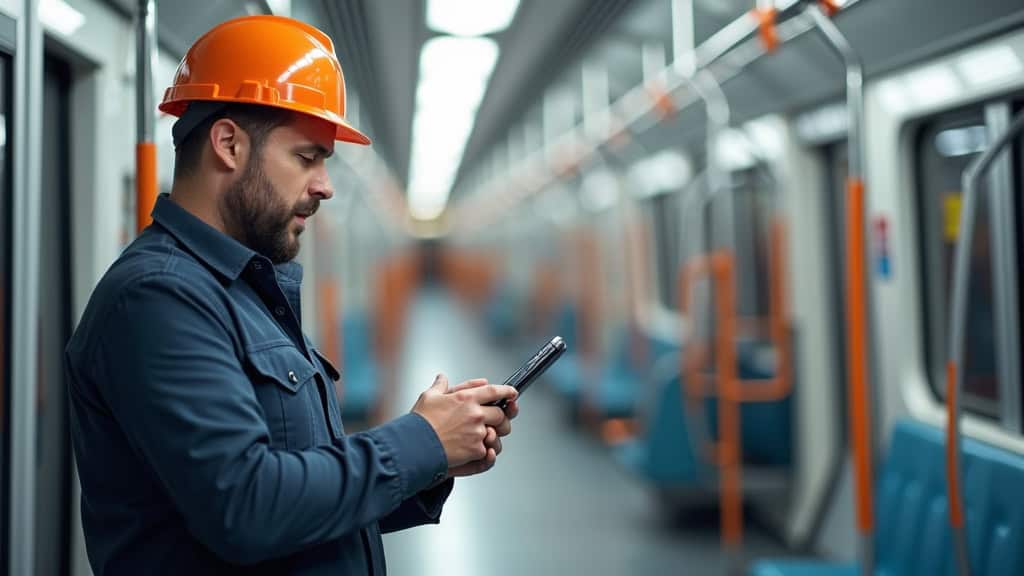 Électricien certifié IRVE en train d