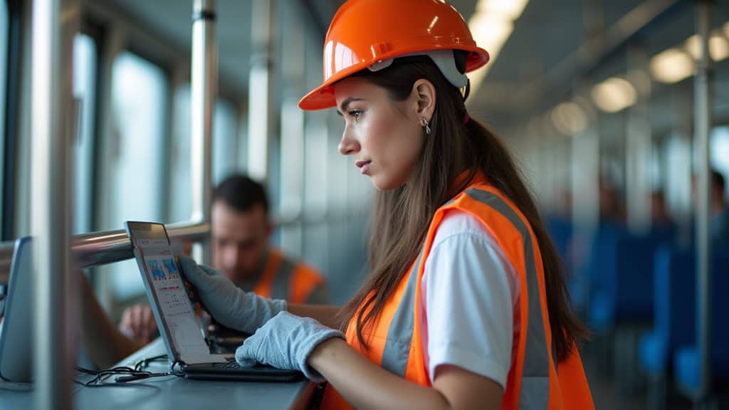 Électricien certifié IRVE en train d