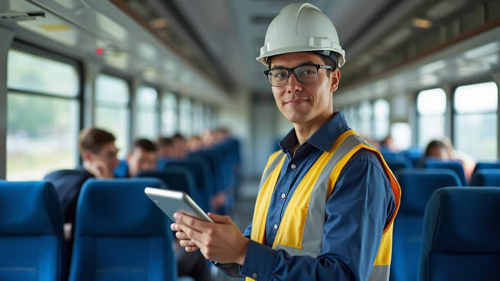 Électricien certifié IRVE en train d