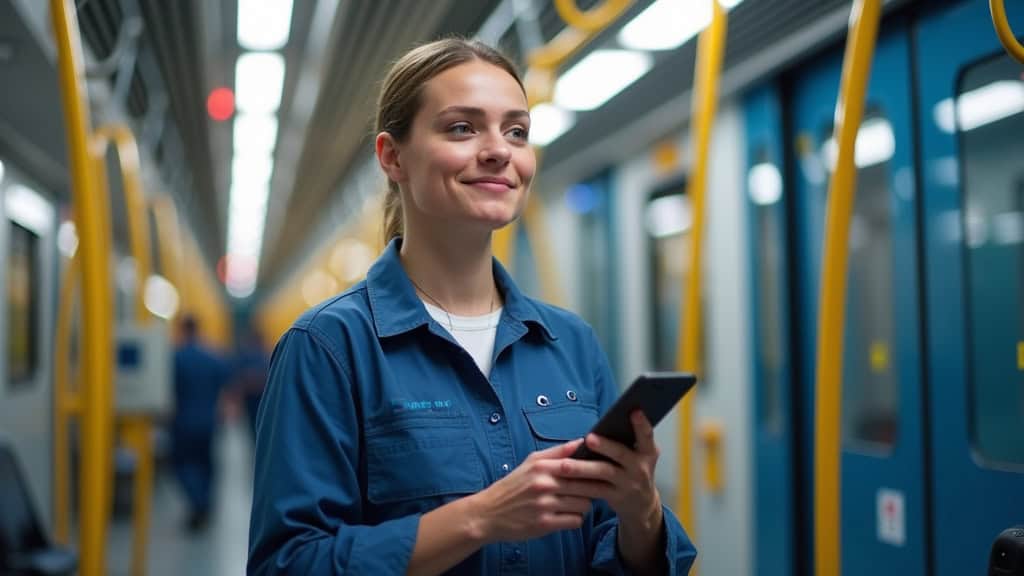 Électricien certifié IRVE en train d