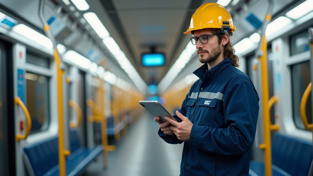 Électricien certifié IRVE en train d