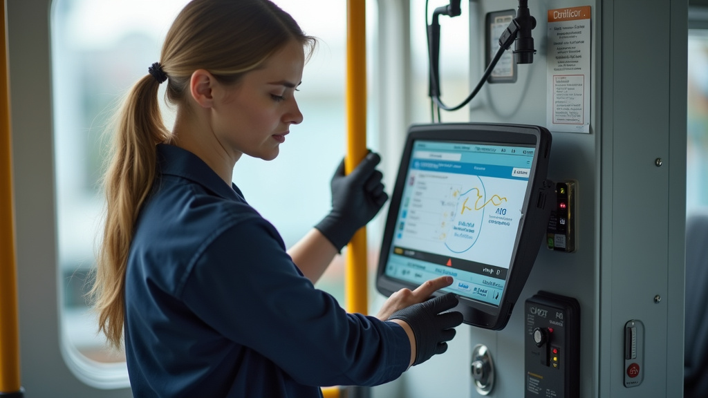 Électricien certifié IRVE en train d