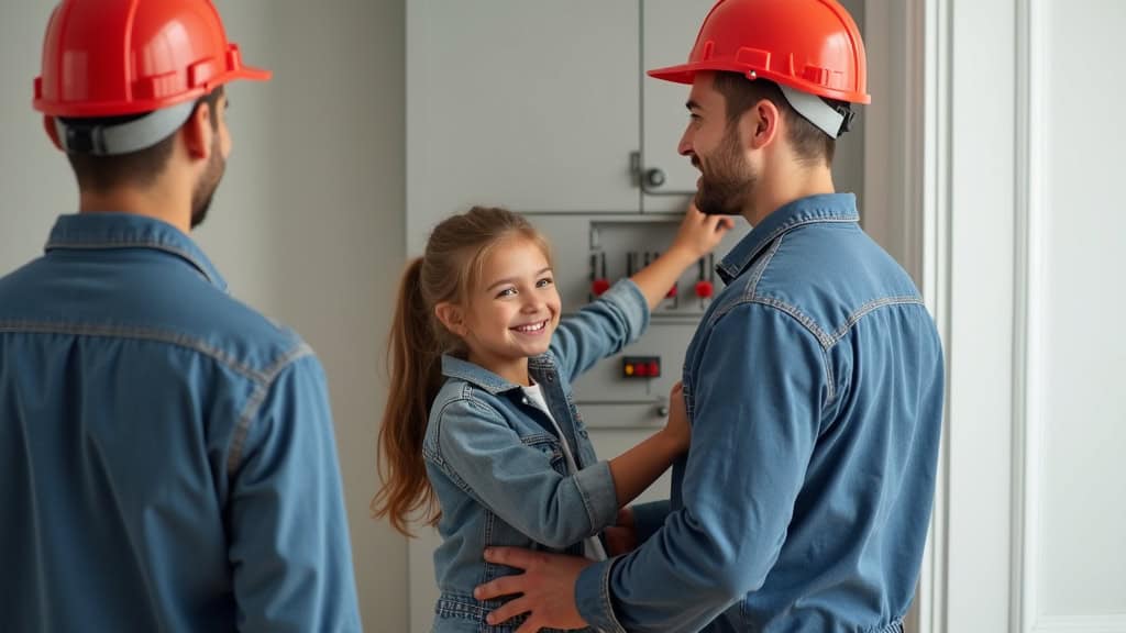 Électricien en intervention pour l