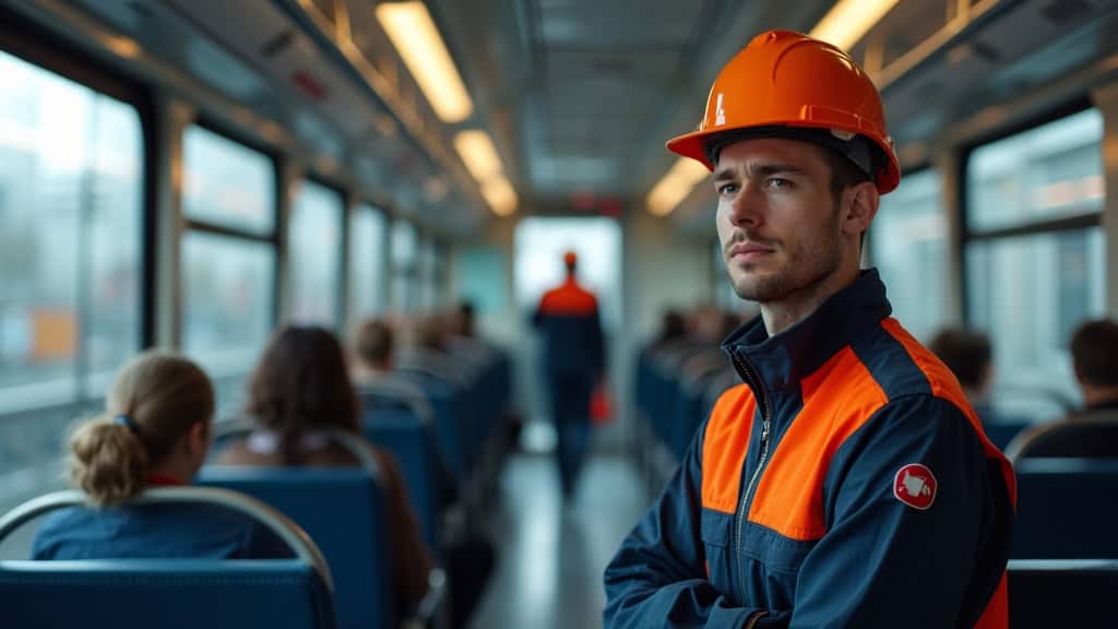 Électricien en train d