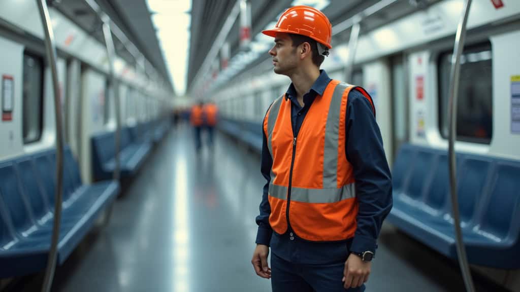 Électricien en train d