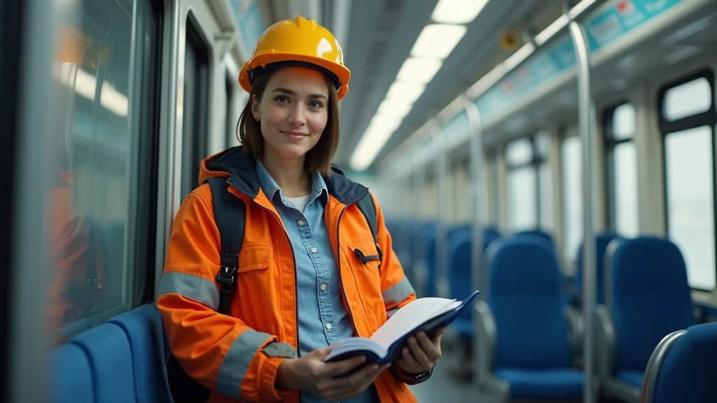 Électricien en train d