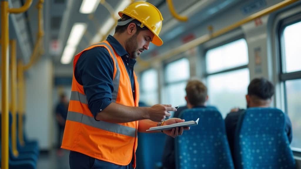 Électricien en train d