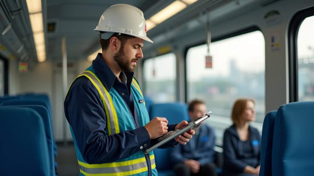 Électricien en train d