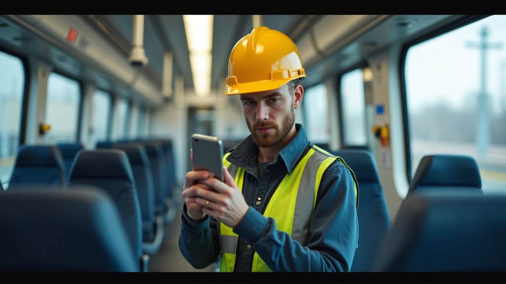 Électricien en train d