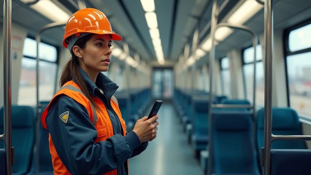 Électricien en train d