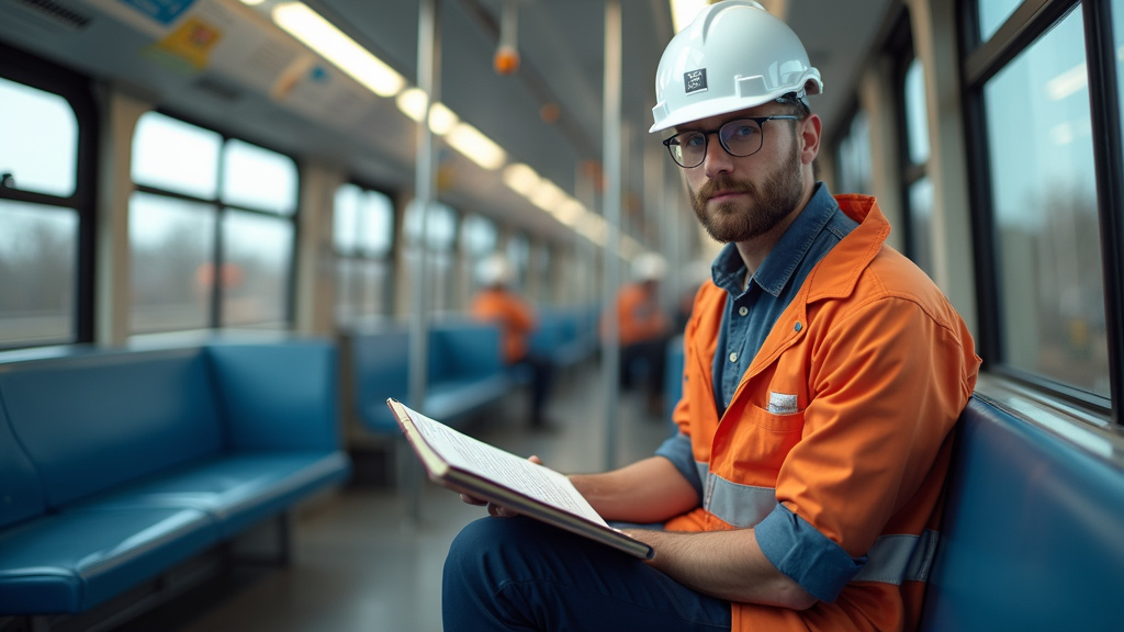 Électricien en train d