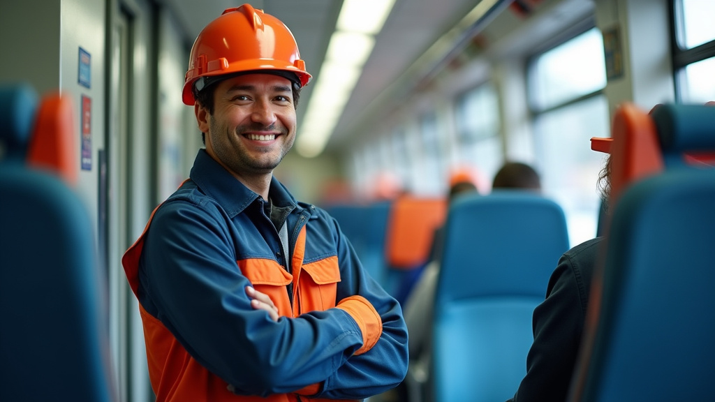 Électricien en train d