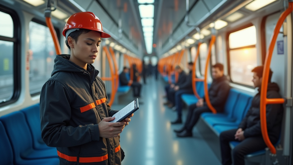 Électricien en train d