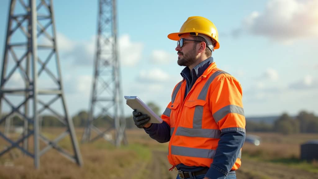 Électricien en train de travailler sur une installation électrique en Vendée