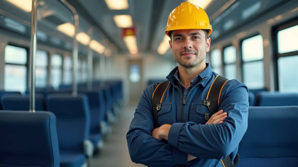 Électricien professionnel en train d