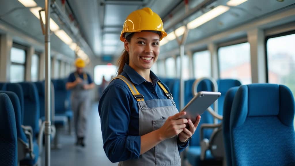 Électricien qualifié IRVE en train d