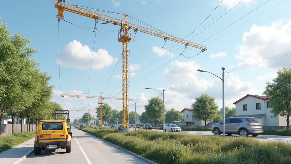 Étape initiale d’installation d’une borne électrique à Saint-Jean-sur-Vilaine