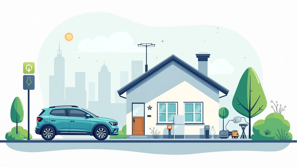 Illustration des étapes clés pour installer une borne de recharge électrique à Yenne