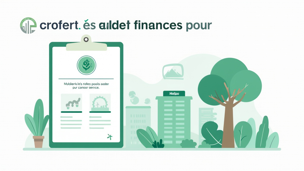 Infographie illustrant les aides financières pour l