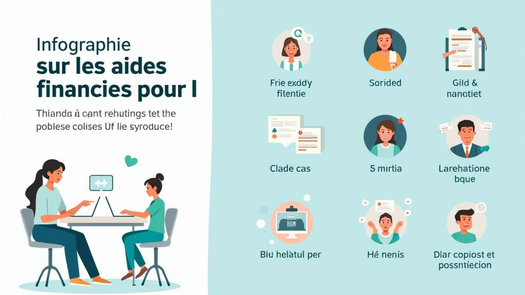 Infographie sur les aides financières pour l